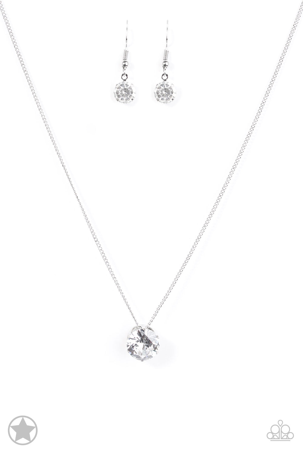 What A Gem White Necklace- Paparazzi