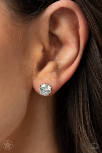 Just In TIMELESS White Post Earrings- Paparazzi