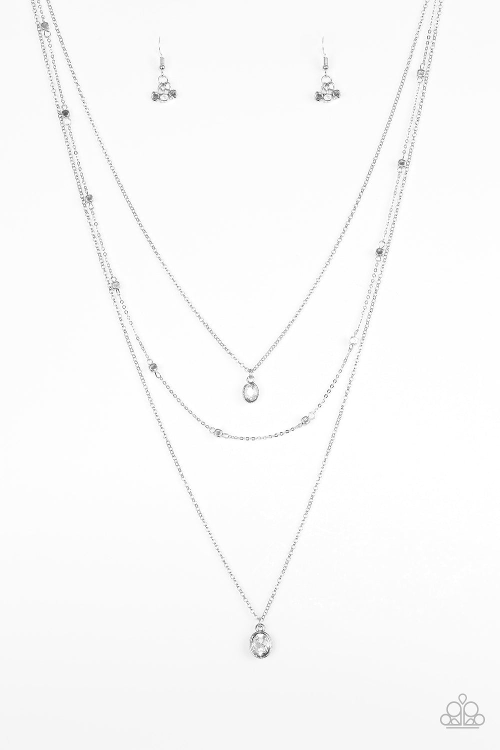 City Blockbuster White Necklace- Paparazzi