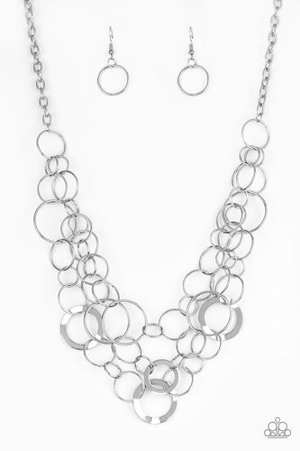Main Street Mechanics Silver Necklace- Paparazzi