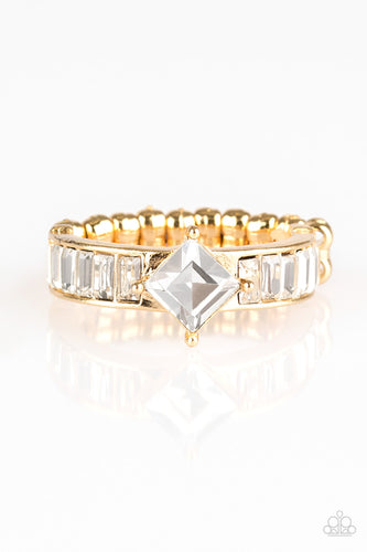 Elegantly Ever After Gold Ring- Paparazzi