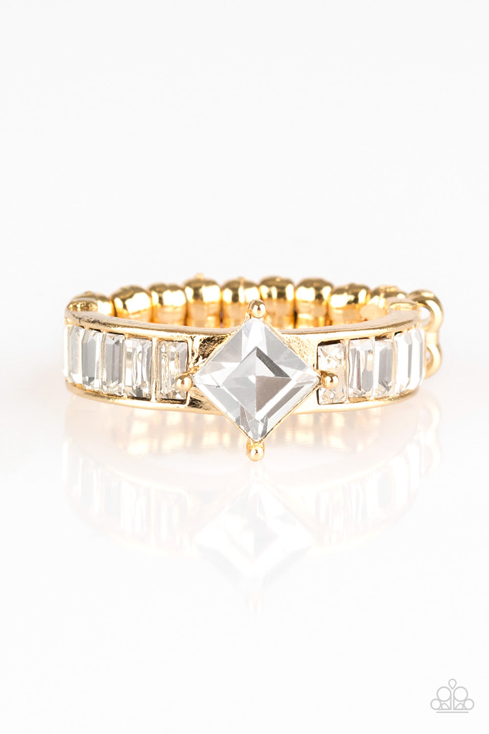 Elegantly Ever After Gold Ring- Paparazzi