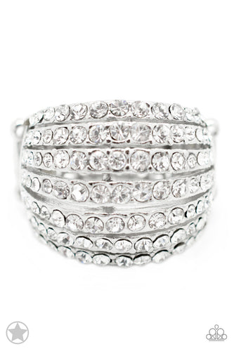 Blinding Brilliance White Ring- Paparazzi