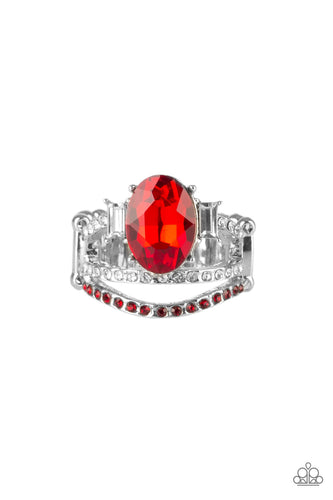 Spectacular Sparkle Red Ring- Paparazzi