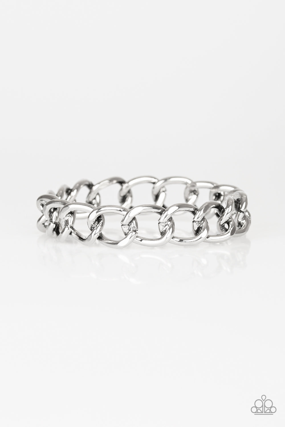 CHAINge Of Scene Silver Men's Bracelet- Paparazzi