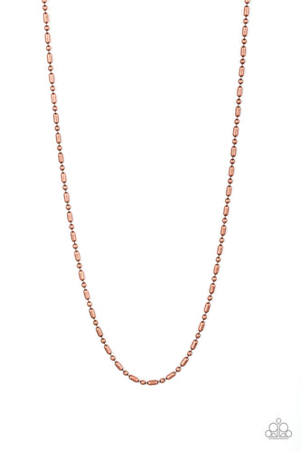 Covert Operation Copper Men's Necklace- Paparazzi