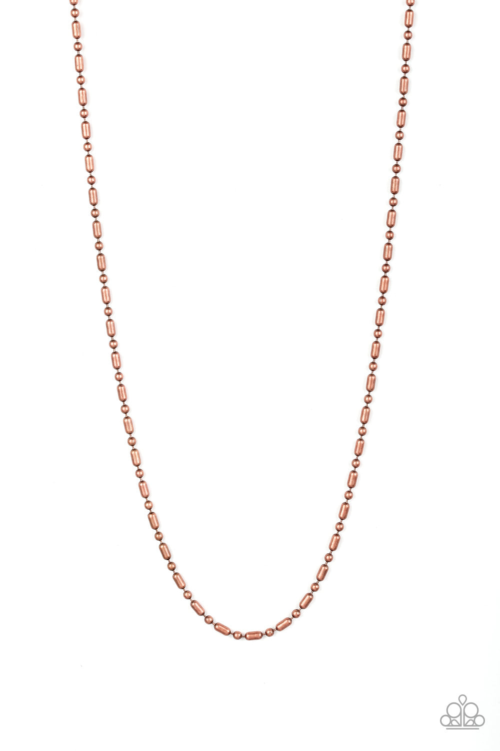 Covert Operation Copper Men's Necklace- Paparazzi