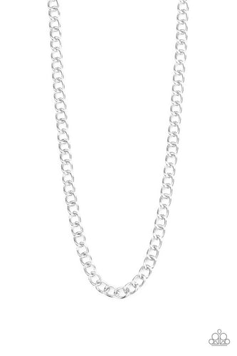 Full Court Silver Necklace- Paparazzi