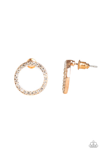 5th Ave Angel Rose Gold Earring- Paparazzi