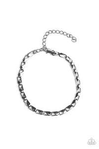 K.O Black Men's Bracelet- Paparazzi