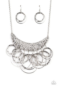 Metro Eclipse Silver Necklace- Paparazzi