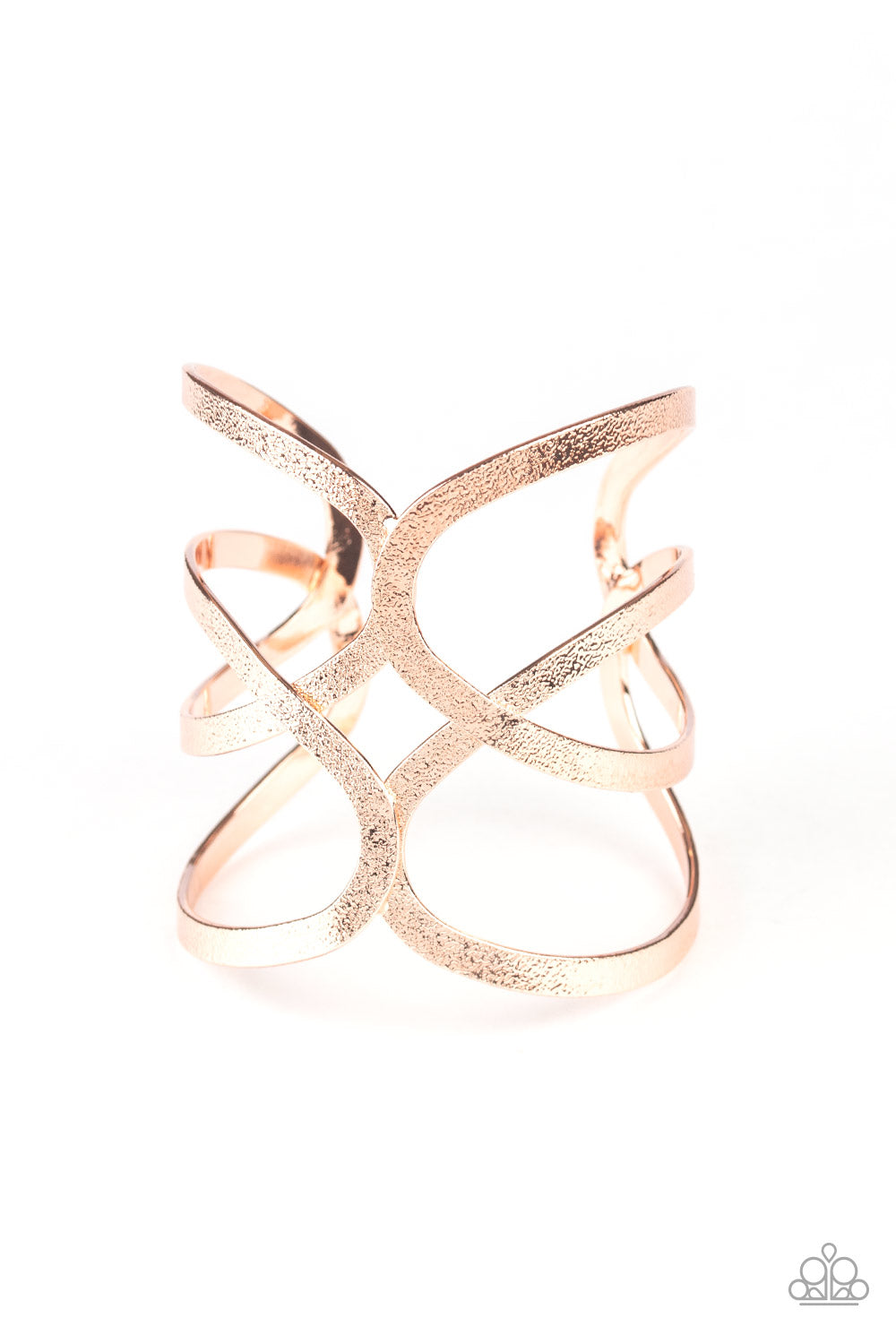 Crossing The Finish Line Rose Gold Bracelet- Paparazzi