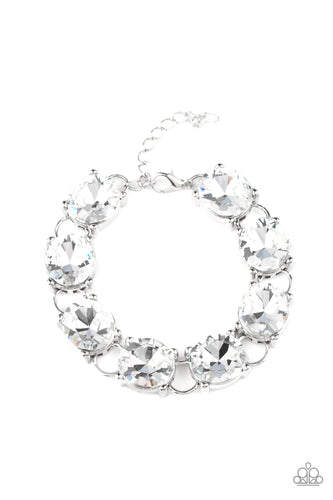 Mind Your Manners White Bracelet- Paparazzi