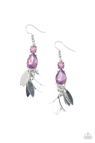 Tropical Tranquility Purple Earrings- Paparazzi