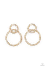 Load image into Gallery viewer, Intensely Icy Gold Earrings- Paparazzi