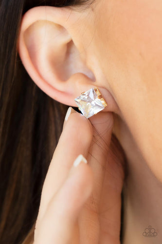 Times Square Timeless Gold Earrings- Paparazzi