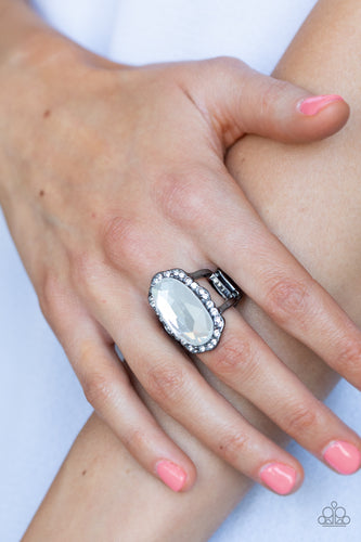 BLING To Heel Black Ring- Paparazzi