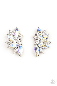 Instant Iridescence White Earrings- Paparazzi