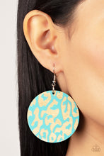Load image into Gallery viewer, Catwalk Safari Blue Earrings- Paparazzi