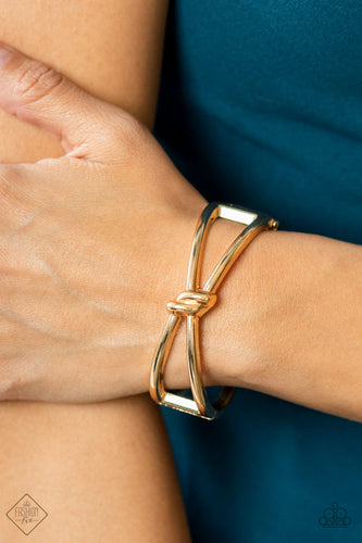 KNOT My First Rodeo Gold Bracelet- Paparazzi