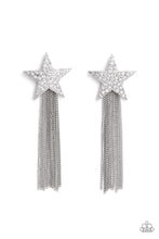 Load image into Gallery viewer, Superstar Solo White Earrings- Paparazzi