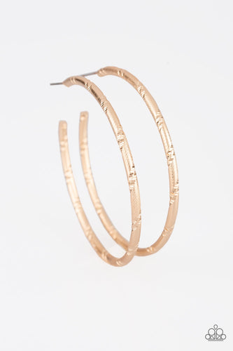 A Double Take Gold Earrings- Paparazzi