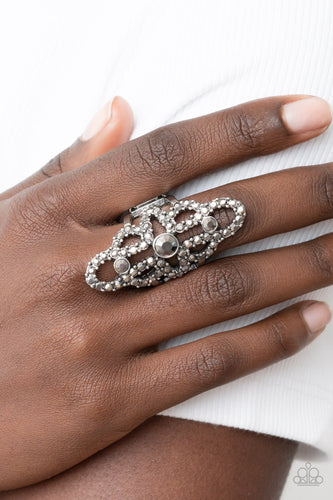 Futuristic Free Spirit Silver Ring-Paparazzi