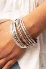 Load image into Gallery viewer, Circlet Circus Silver Bracelet- Paparazzi