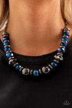 Load image into Gallery viewer, Interstellar Influencer Blue Necklace- Paparazzi