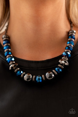 Interstellar Influencer Blue Necklace- Paparazzi
