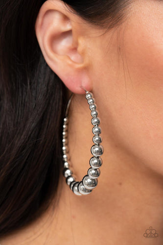 Show Off Your Curves Silver Earrings- Paparazzi