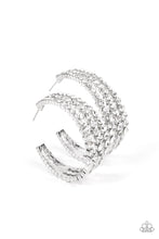 Load image into Gallery viewer, Cosmopolitan Cool White Earrings- Paparazzi