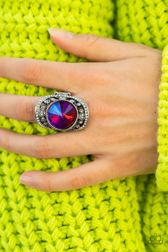 Galactic Garden Pink Ring- Paparazzi