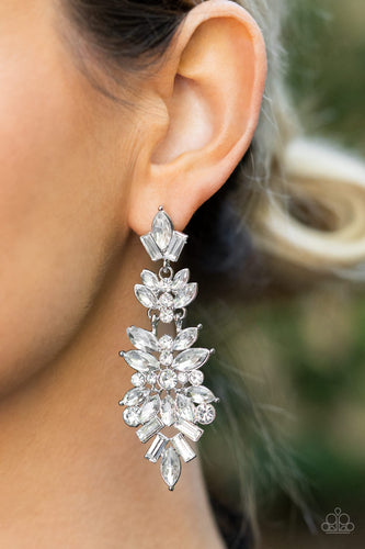 Frozen Fairytale White Earrings- Paparazzi