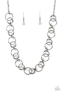 Center Of My Universe Black Necklace- Paparazzi