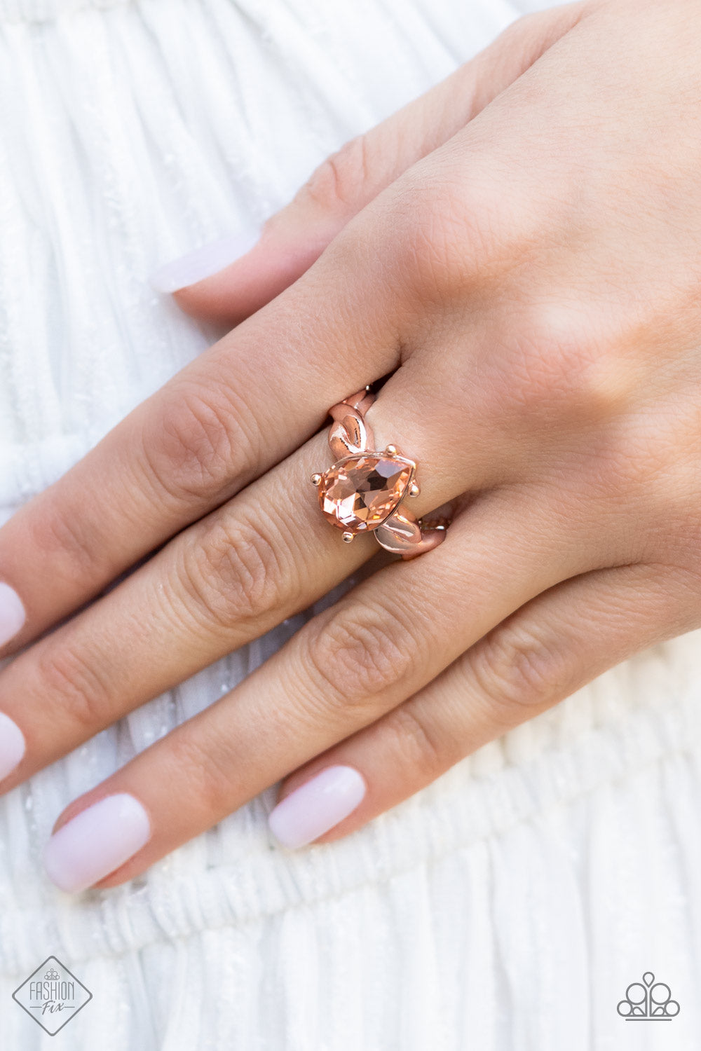 Law Of Attraction Rose Gold Ring- Paparazzi