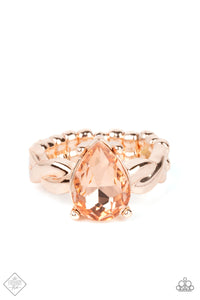 Law Of Attraction Rose Gold Ring- Paparazzi