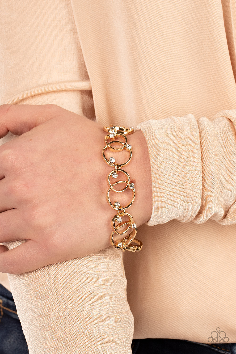 The Universe Revolves Around Me Gold Bracelet- Paparazzi