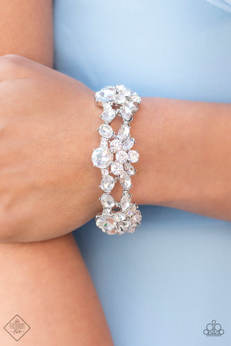 Beloved Bling White Bracelet- Paparazzi