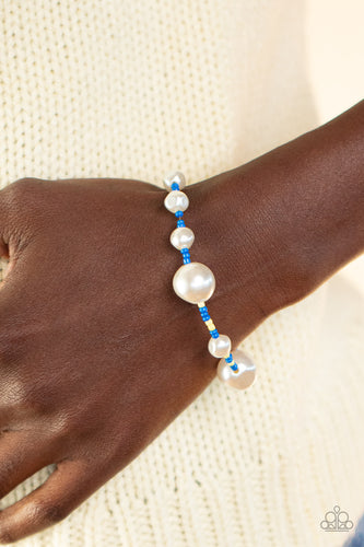 Contemporary Coastline Blue Bracelet- Paparazzi