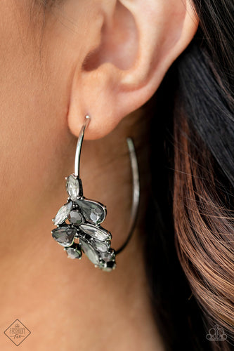 Arctic Attitude Silver Earrings- Paparazzi