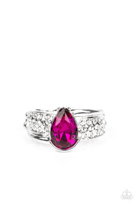 Dive Into Oblivion Pink Ring- Paparazzi