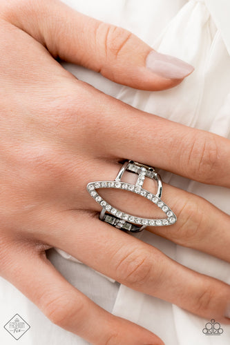 Icy Intuition White Ring- Paparazzi