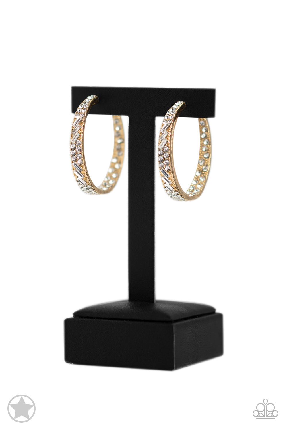 GLITZY By Association Gold Earrings- Paparazzi