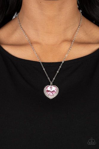 Sweethearts Stroll Pink Necklace- Paparazzi