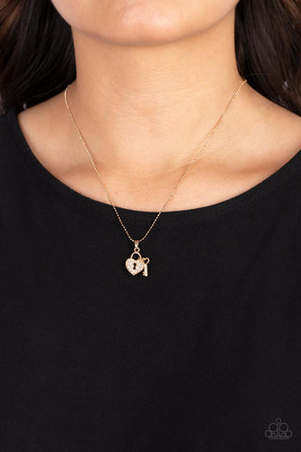 You Hold My Heart Gold Necklace- Paparazzi