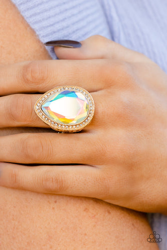Illuminated icon Gold Ring- Paparazzi