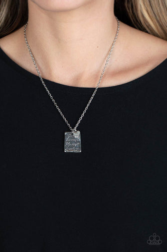 Divine Devotion Silver Necklace- Paparazzi