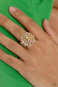 GLIMMER and Spice Gold Ring- Paparazzi