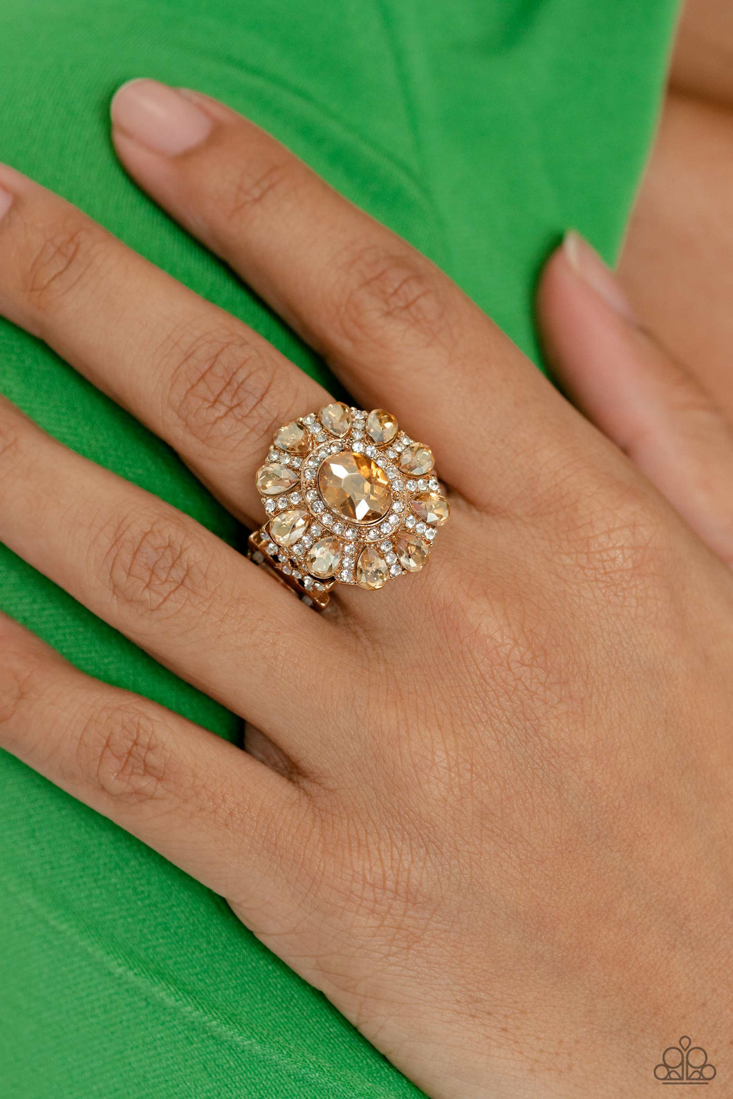 GLIMMER and Spice Gold Ring- Paparazzi
